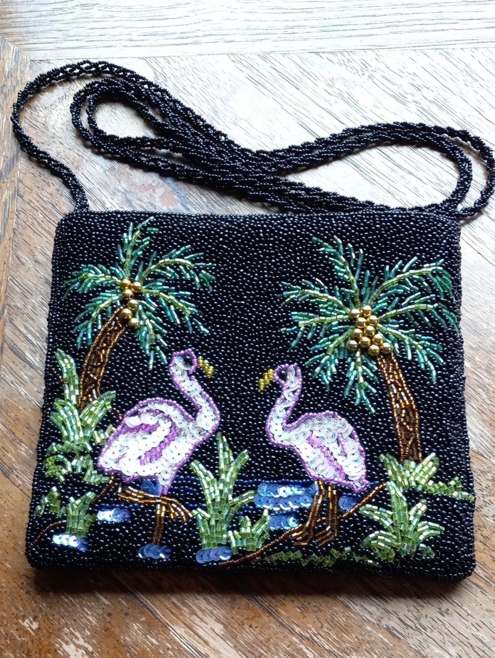 Beaded Flamingo Crossbody Bag!!!